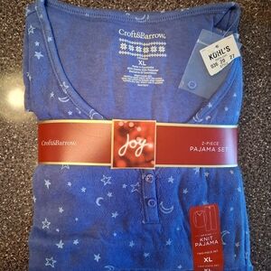 Croft & Barrow Indigo Pajama Top